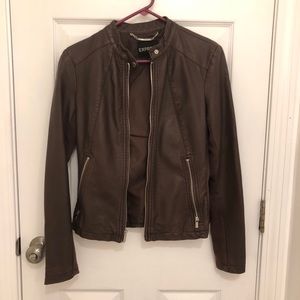 Express faux leather - brown jacket